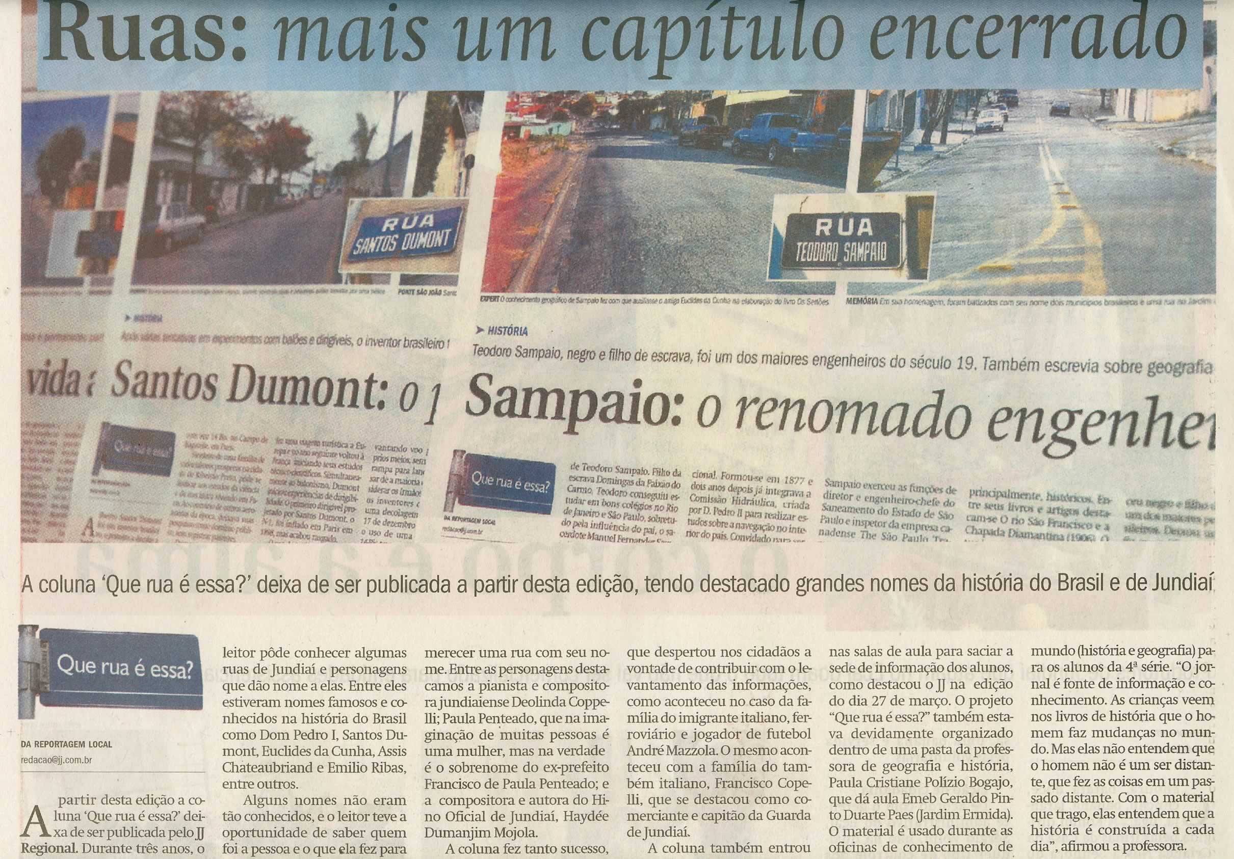 Jornal de Jundiaí - 20/09/2009