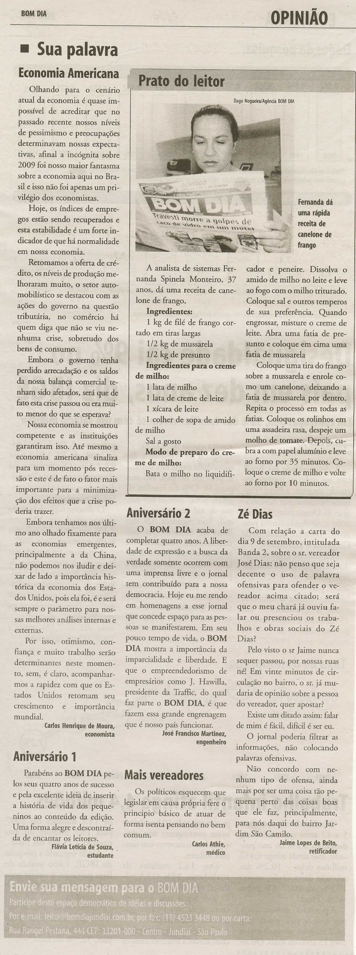 Bom Dia Jundiaí - 19/09/2009