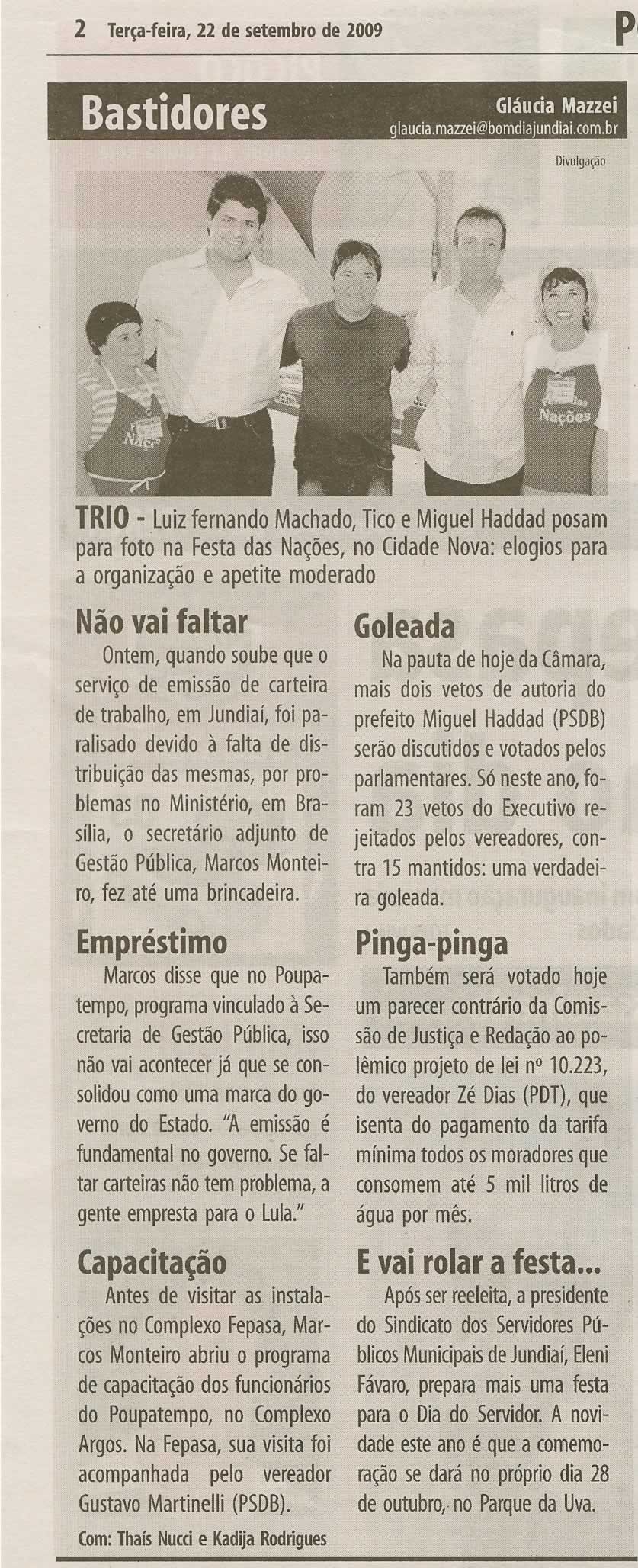 Bom Dia Jundiaí - 22/09/2009
