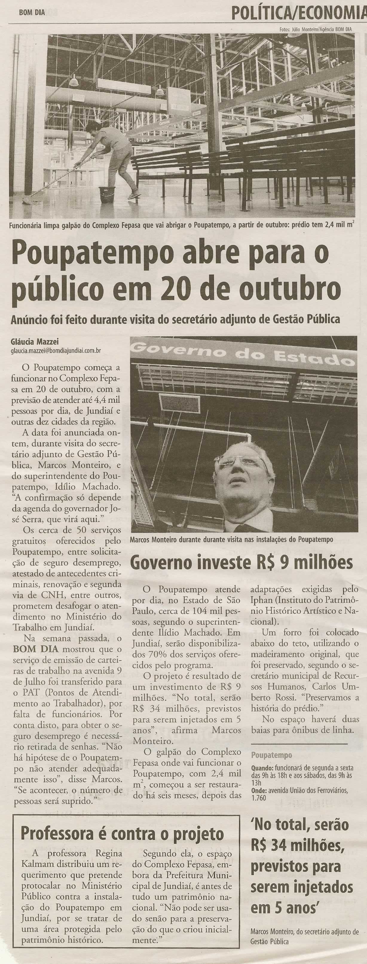 Bom Dia Jundiaí - 22/09/2009