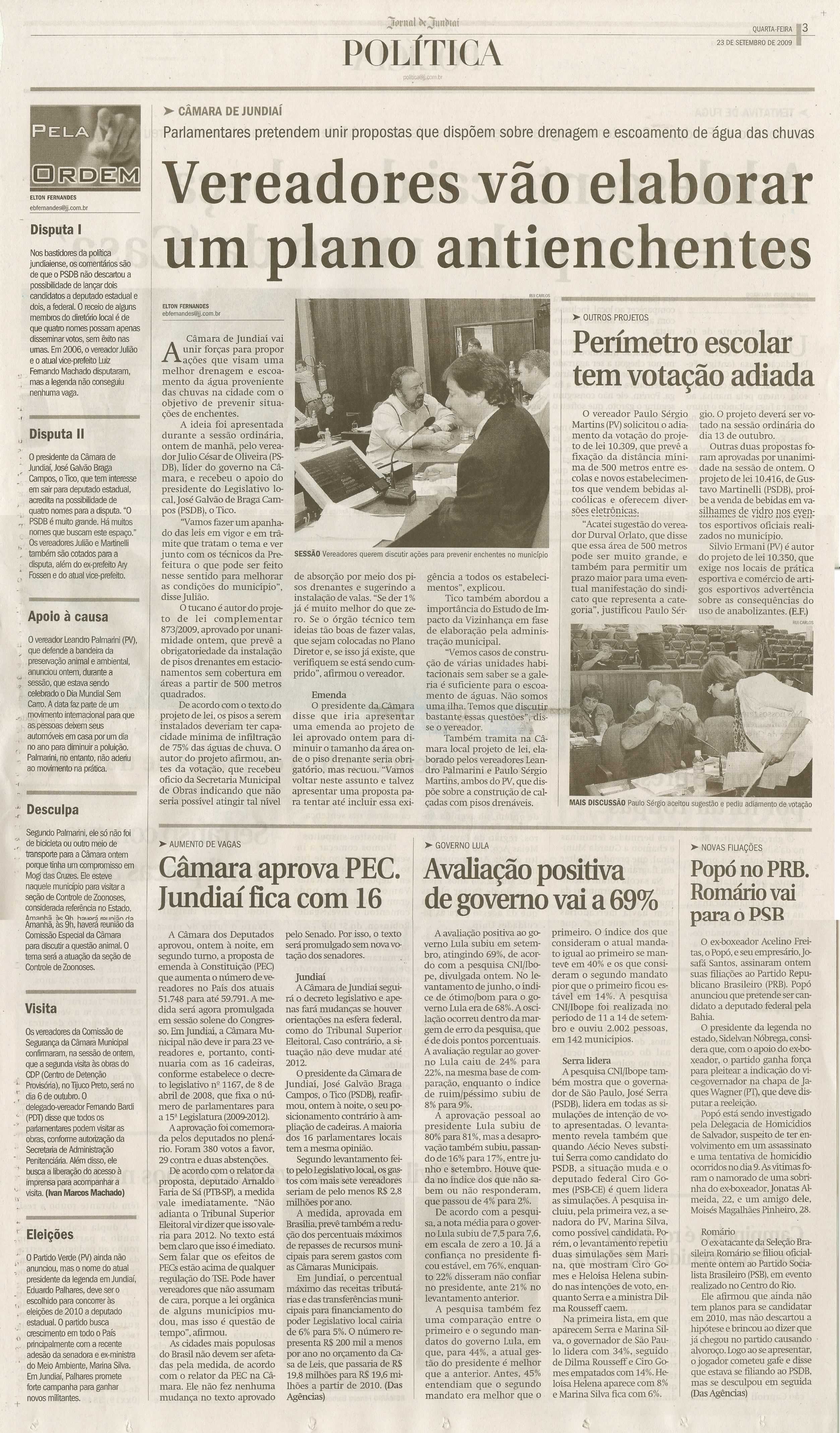 Jornal de Jundiaí - 23/09/2009