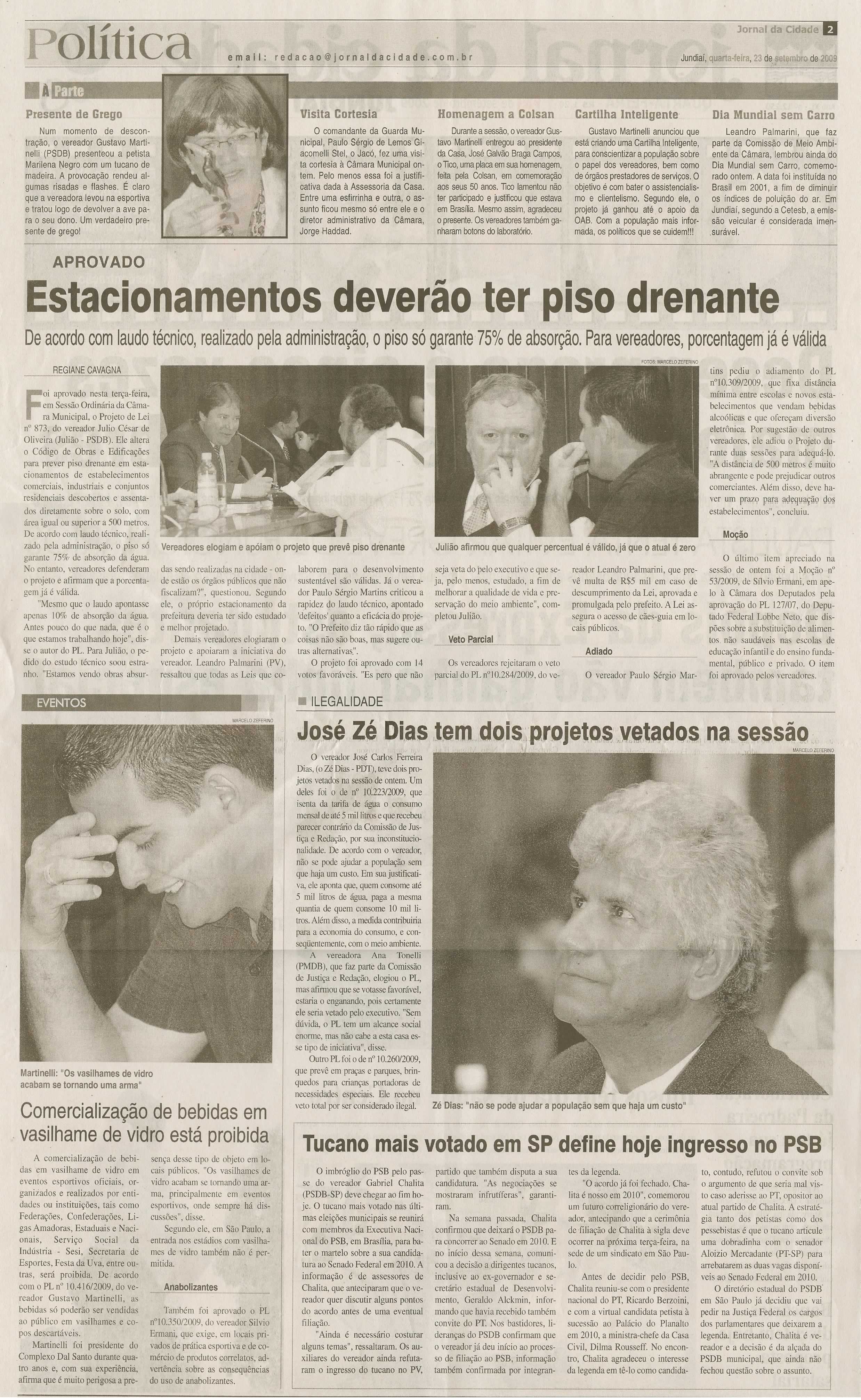 Jornal da Cidade - 23/09/2009