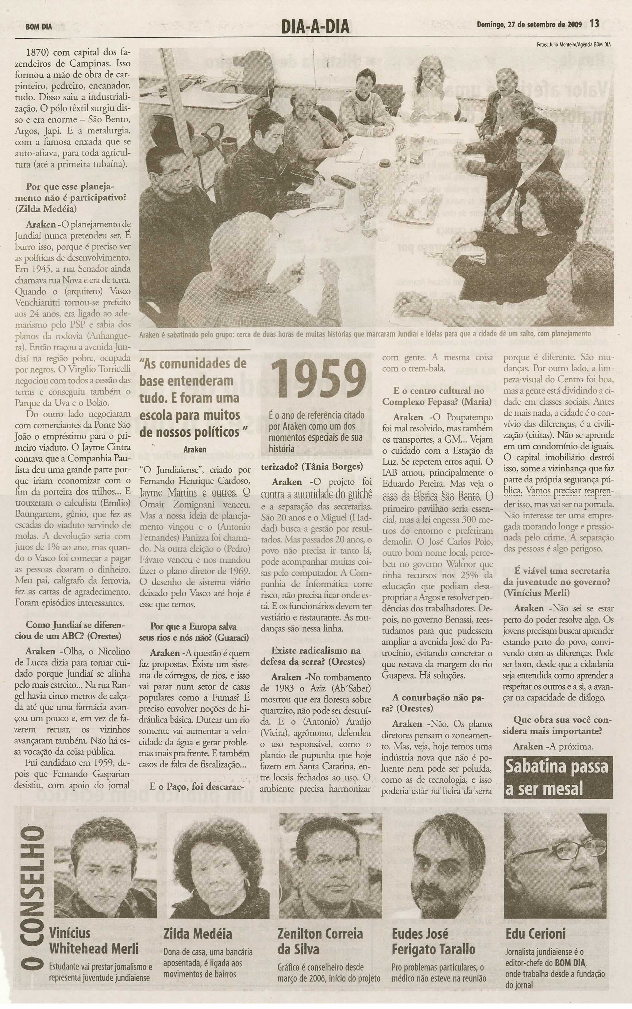 Bom Dia Jundiaí - 27/09/2009