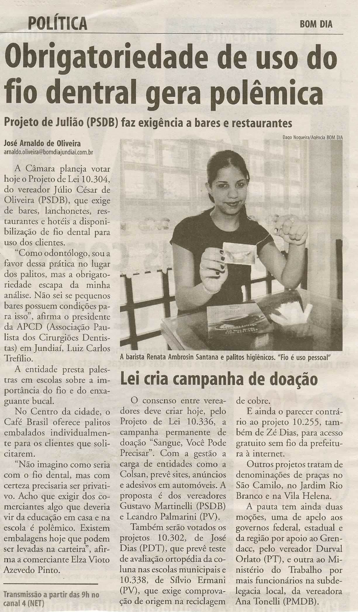 Bom Dia Jundiaí - 29/09/2009