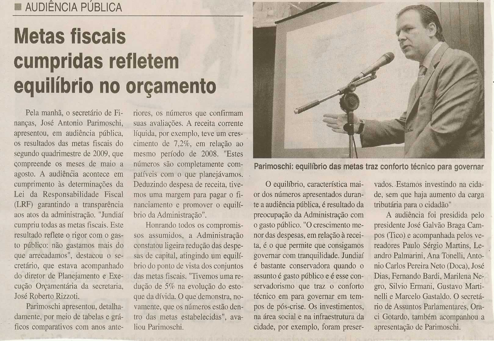 Jornal da Cidade - 01/10/2009