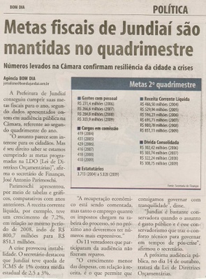Bom Dia Jundiaí - 01/10/2009
