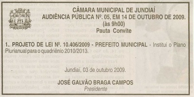 Jornal de Jundiaí - 03/10/2009