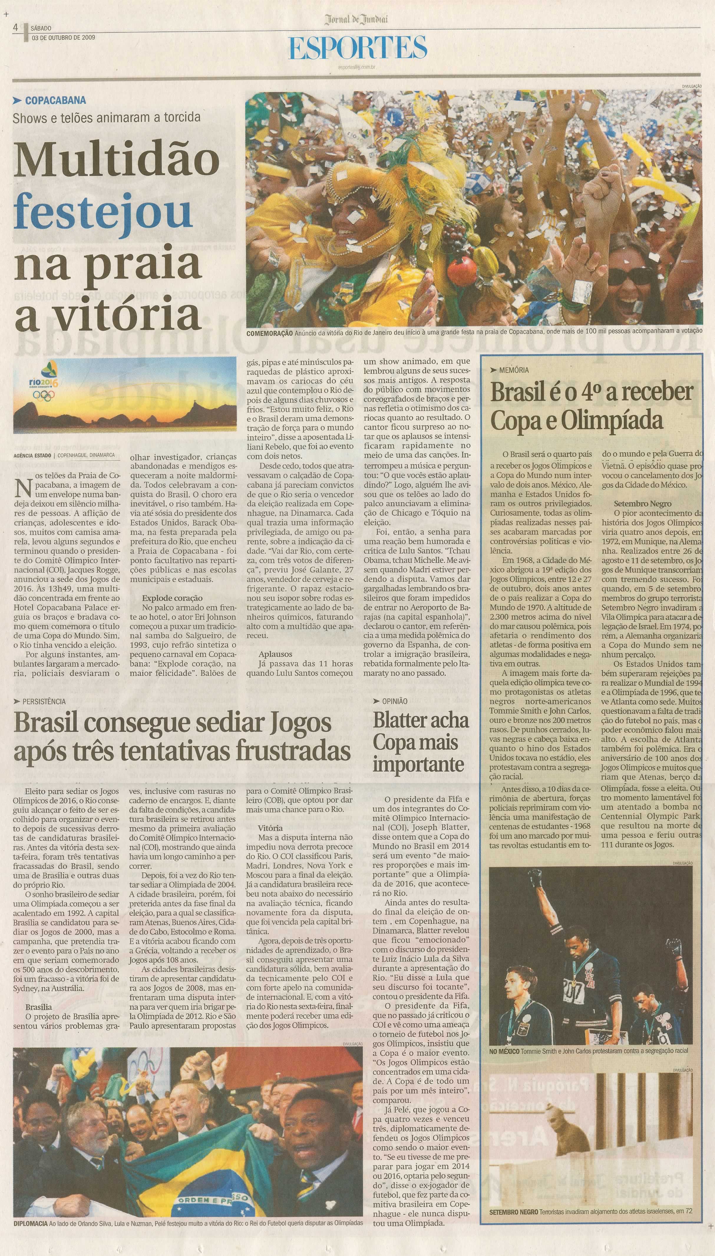 Jornal de Jundiaí - 03/10/2009