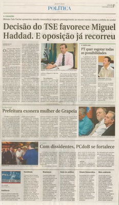 Jornal de Jundiaí - 08/10/2009