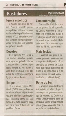 Bom Dia Jundiaí - 13/10/2009