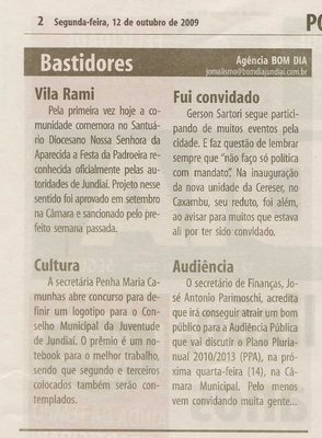 Bom Dia Jundiaí - 12/10/2009