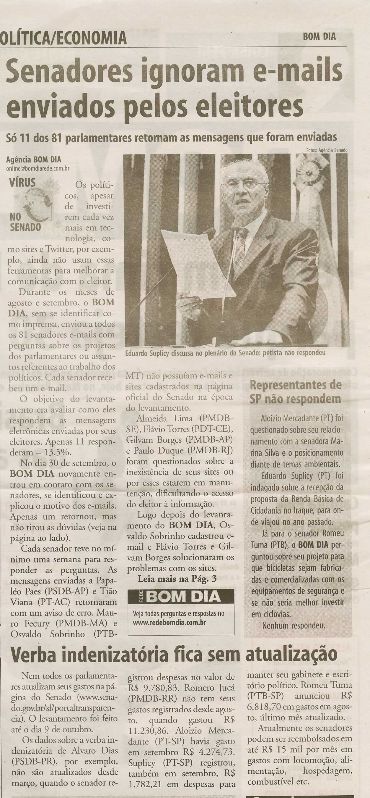 Bom Dia Jundiaí - 12/10/2009