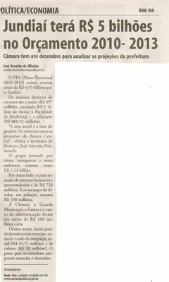 Bom Dia Jundiaí - 15/10/2009