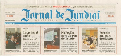 Jornal de Jundiaí - 15/10/2009