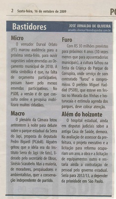 Bom Dia Jundiaí - 16/10/2009