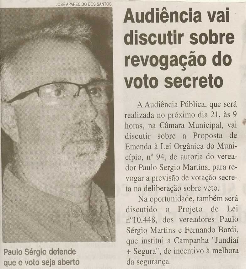 Jornal da Cidade - 18/10/2009