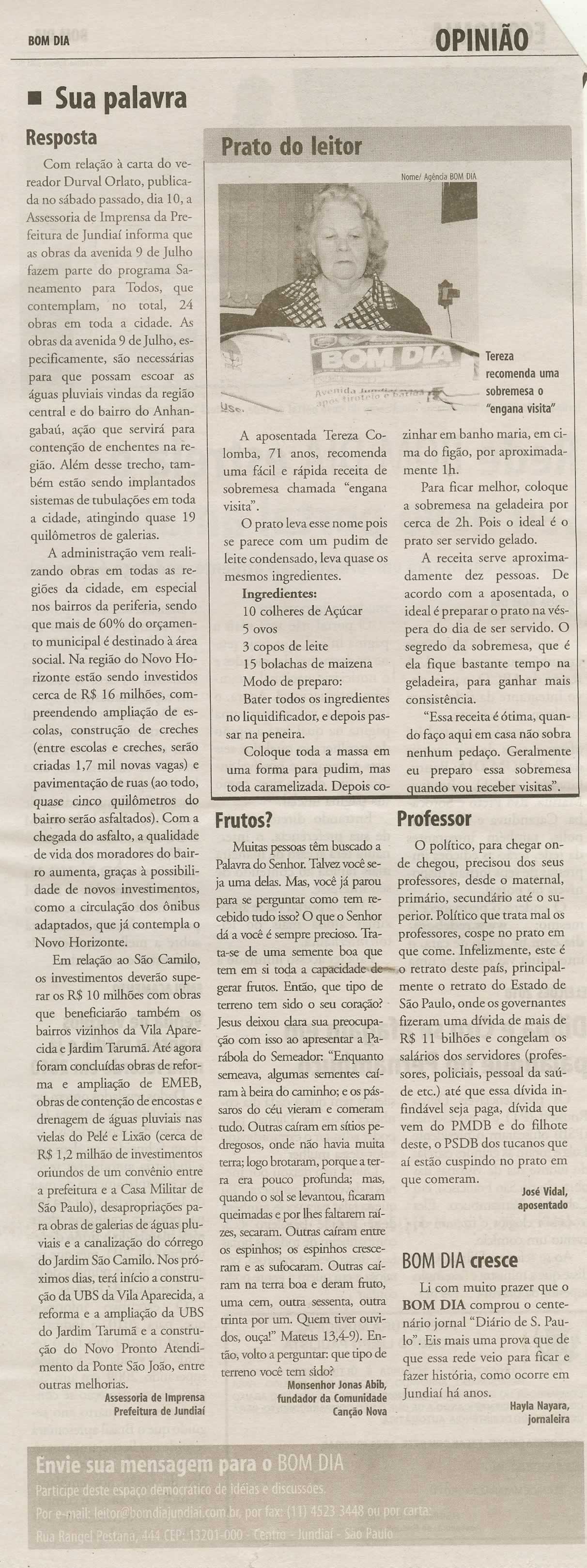 Bom Dia Jundiaí - 17/10/2009