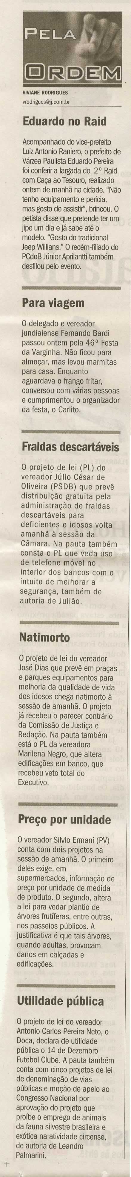 Jornal de Jundiaí - 19/10/2009