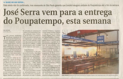 Jornal de Jundiaí - 20/10/2009