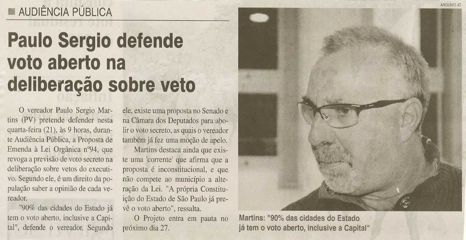 Jornal da Cidade - 20/10/2009