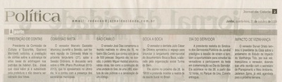 Jornal da Cidade - 21/10/2009