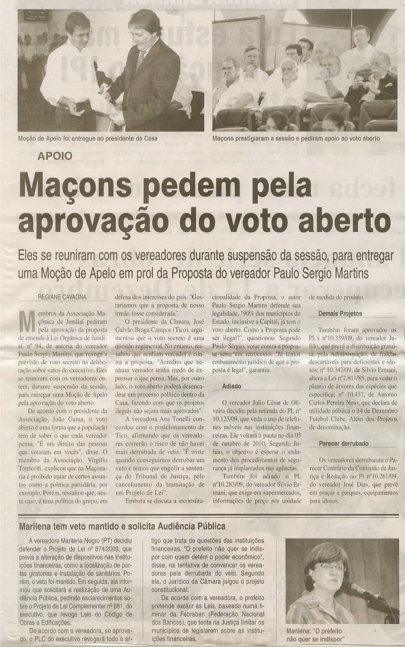 Jornal da Cidade - 21/10/2009