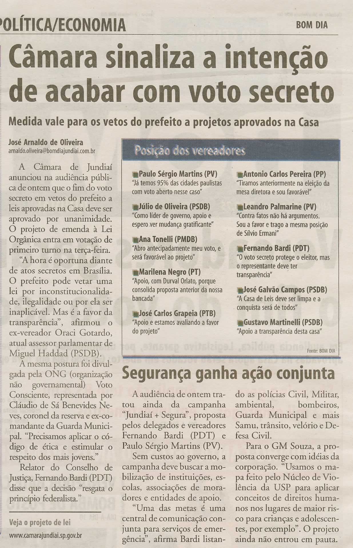 Bom Dia Jundiaí - 22/10/2009