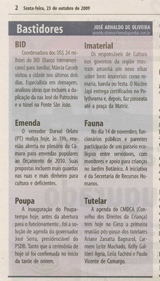 Bom Dia Jundiaí - 23/10/2009
