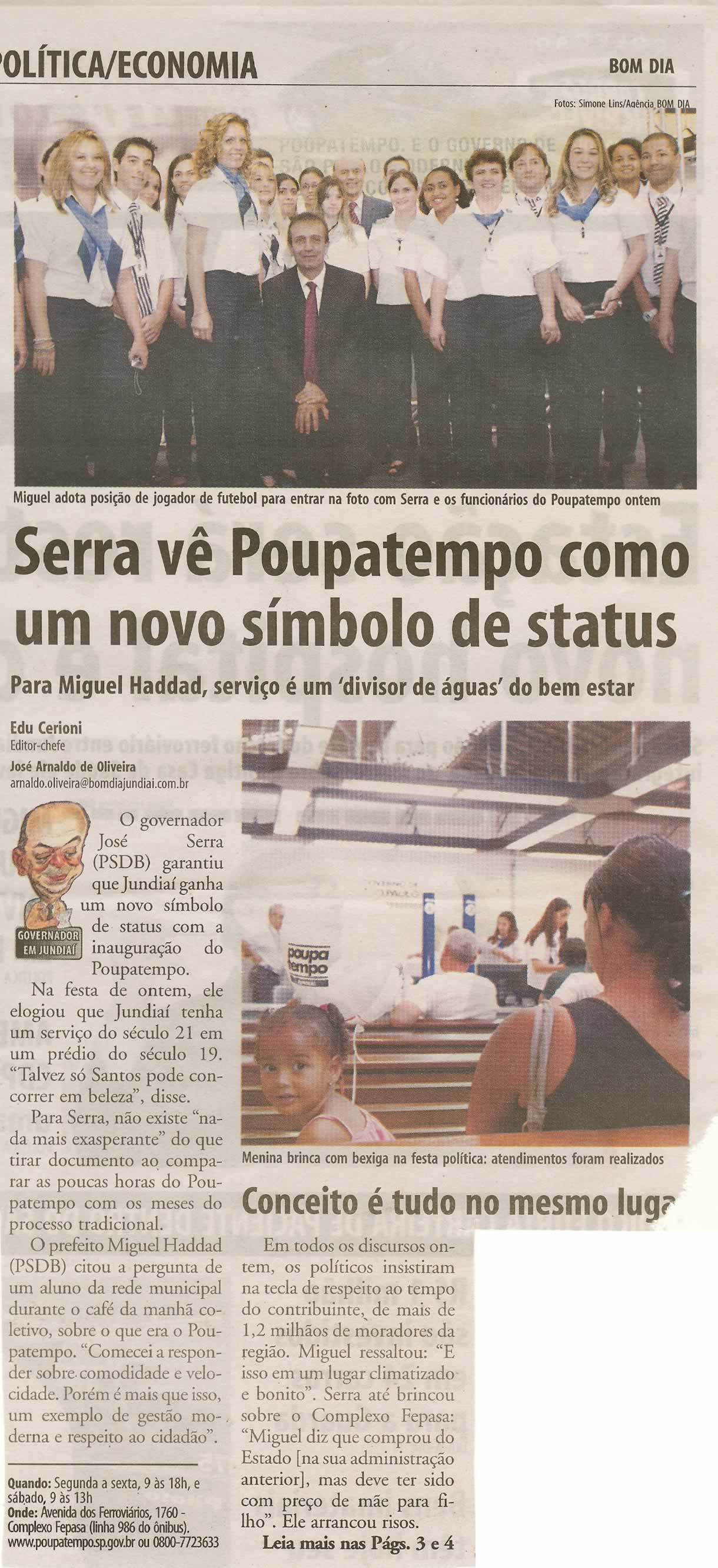 Bom Dia Jundiaí - 24/10/2009