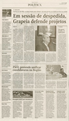 Jornal de Jundiaí - 26/10/2009