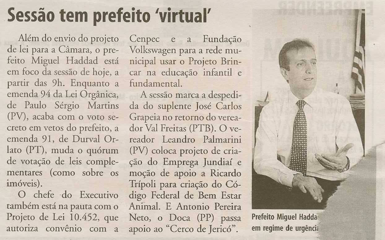 Bom Dia Jundiaí - 27/10/2009