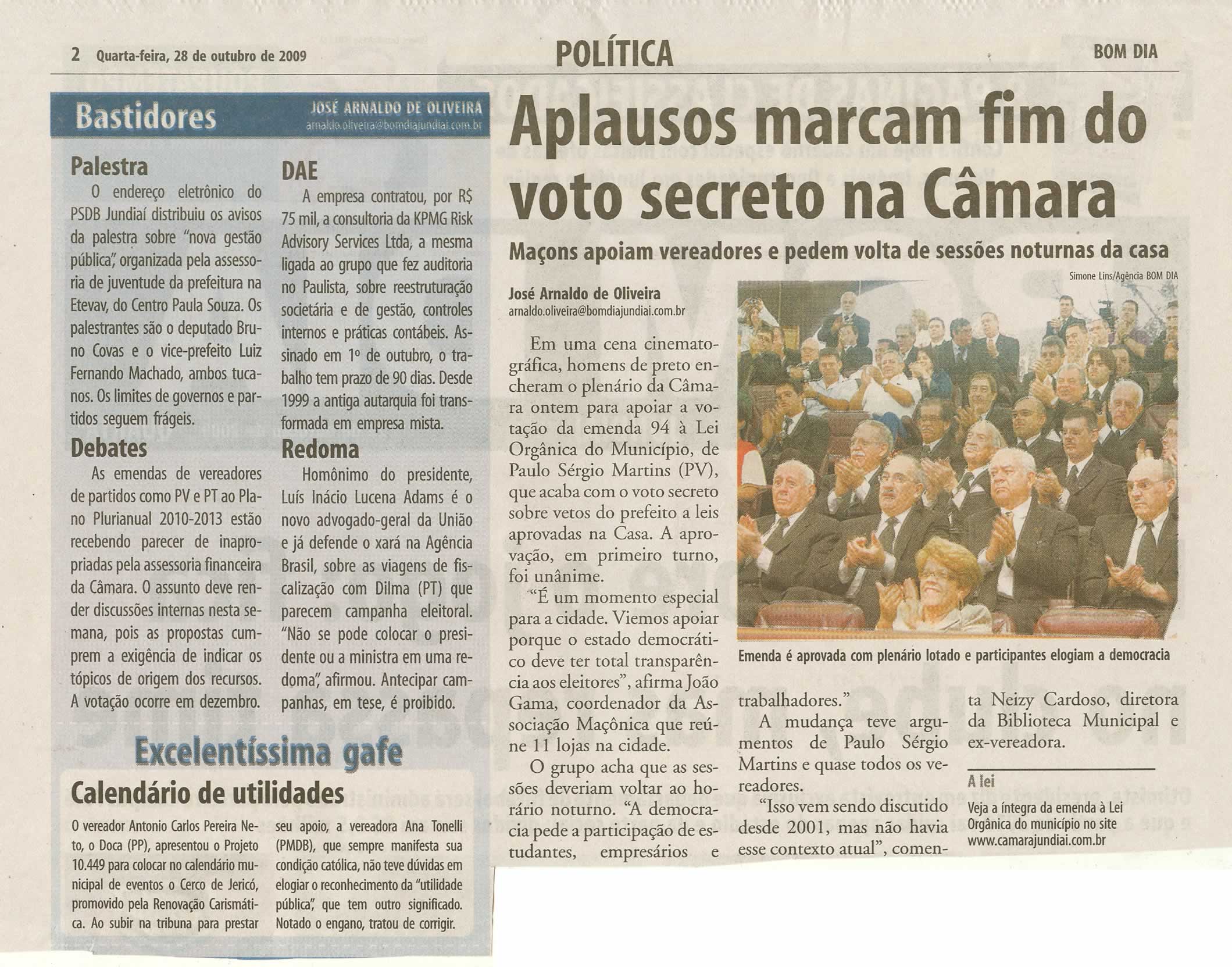 Bom Dia Jundiaí - 28/10/2009