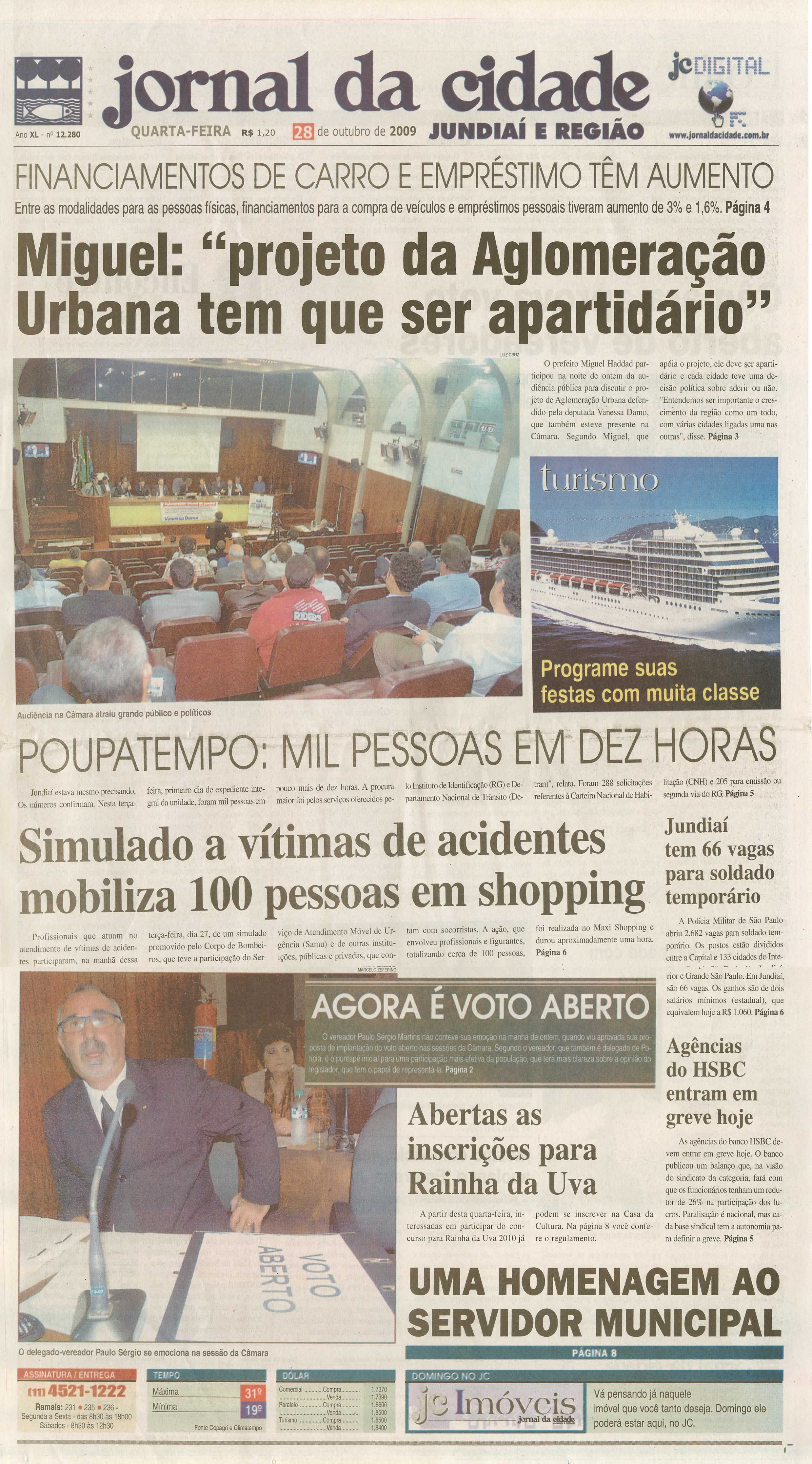 Jornal da Cidade - 28/10/2009