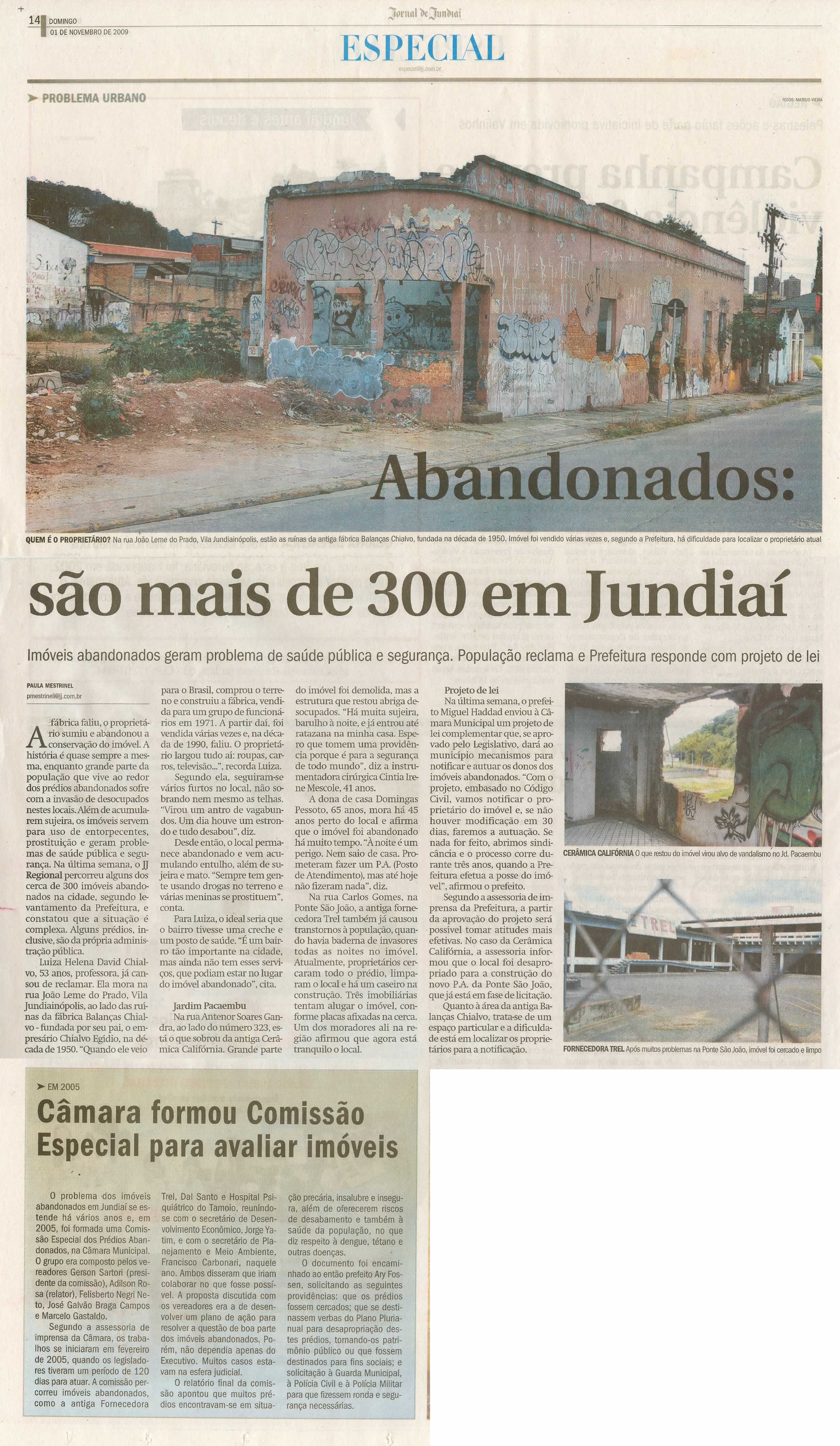 Jornal de Jundiaí - 01/11/2009