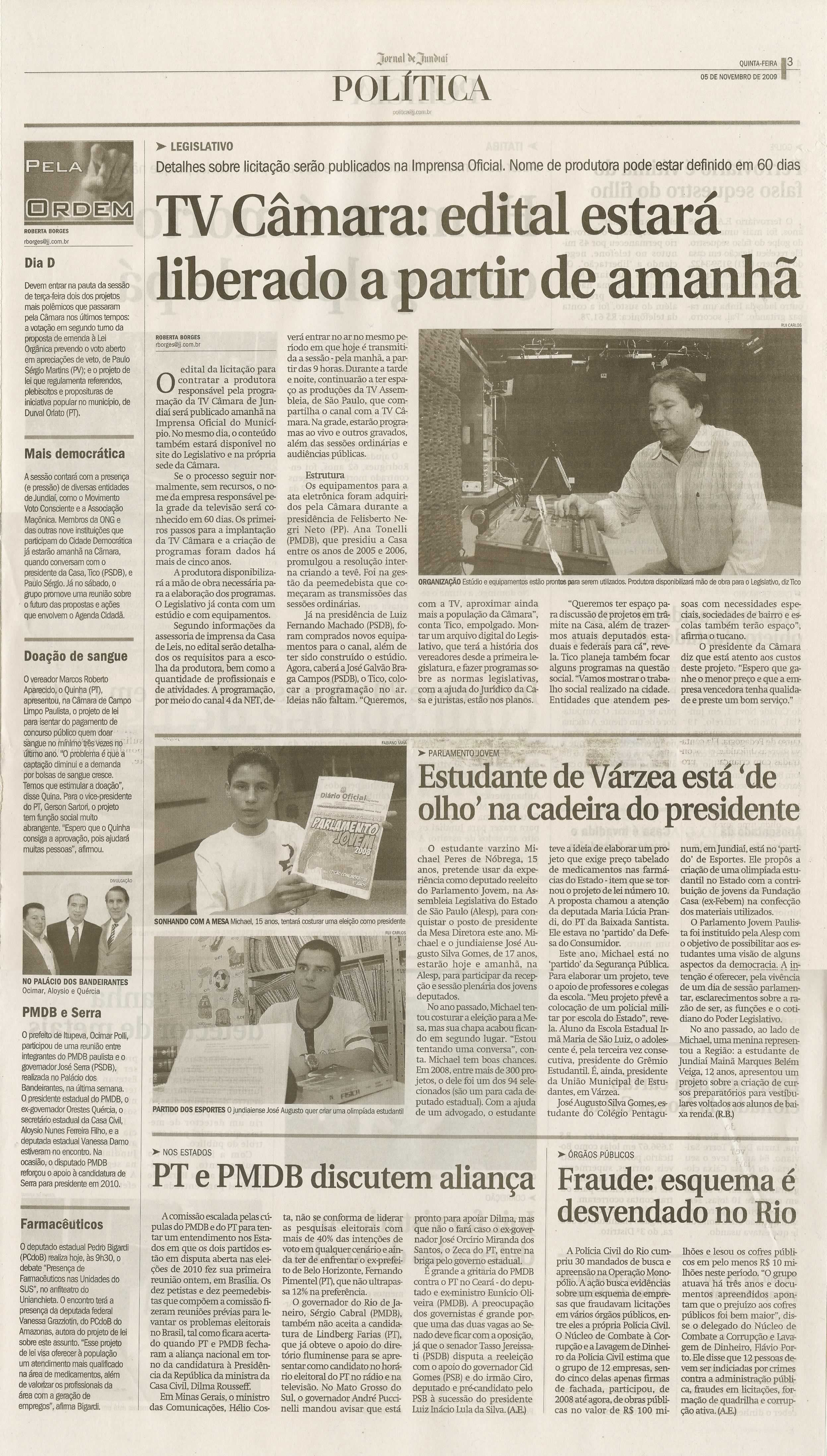 Jornal de Jundiaí - 05/11/2009