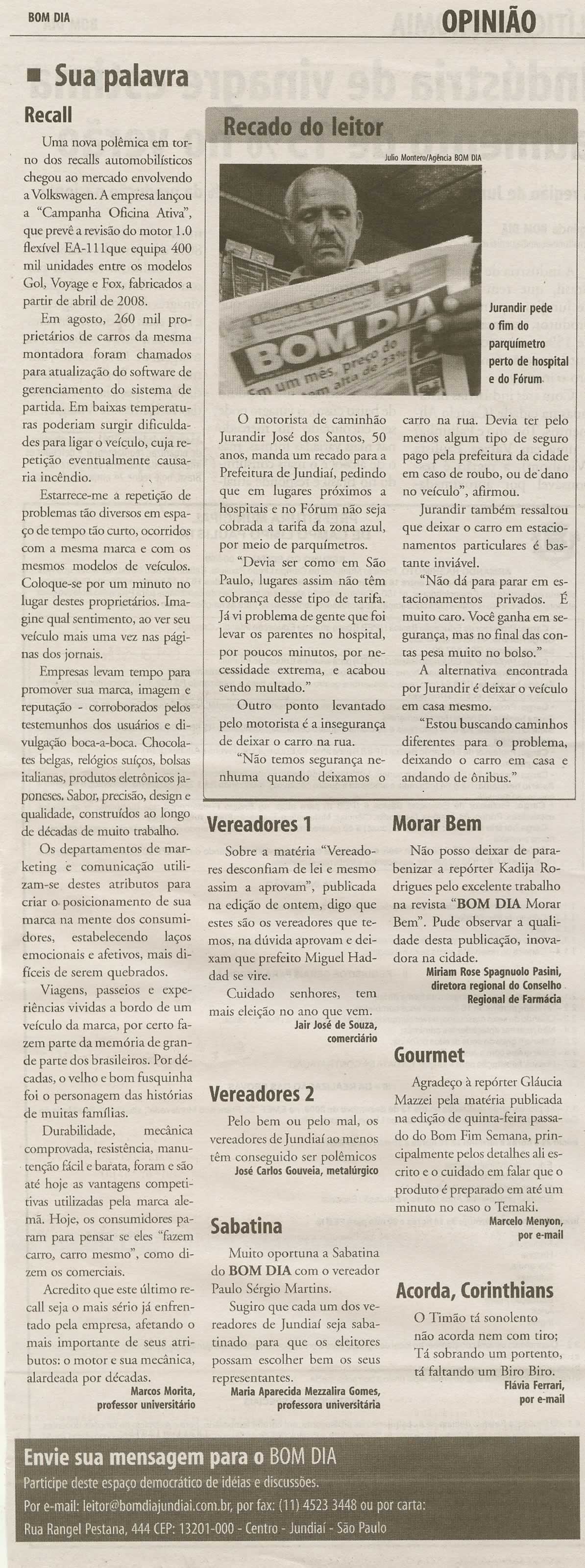 Bom Dia Jundiaí - 05/11/2009