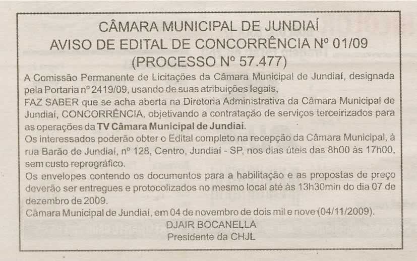 Bom Dia Jundiaí - 06/11/2009