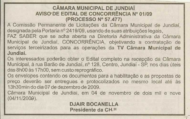 Jornal da Cidade - 06/11/2009