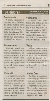 Bom Dia Jundiaí - 09/11/2009