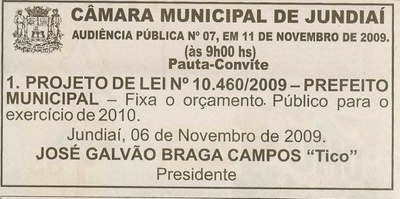 Jornal da Cidade - 07/11/2009