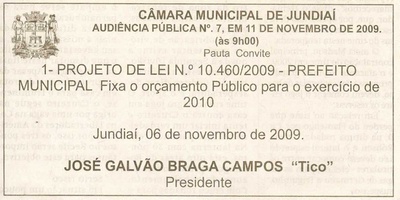Jornal de Jundiaí - 07/11/2009