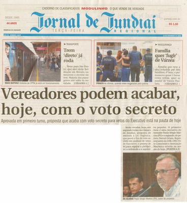 Jornal de Jundiaí - 10/11/2009