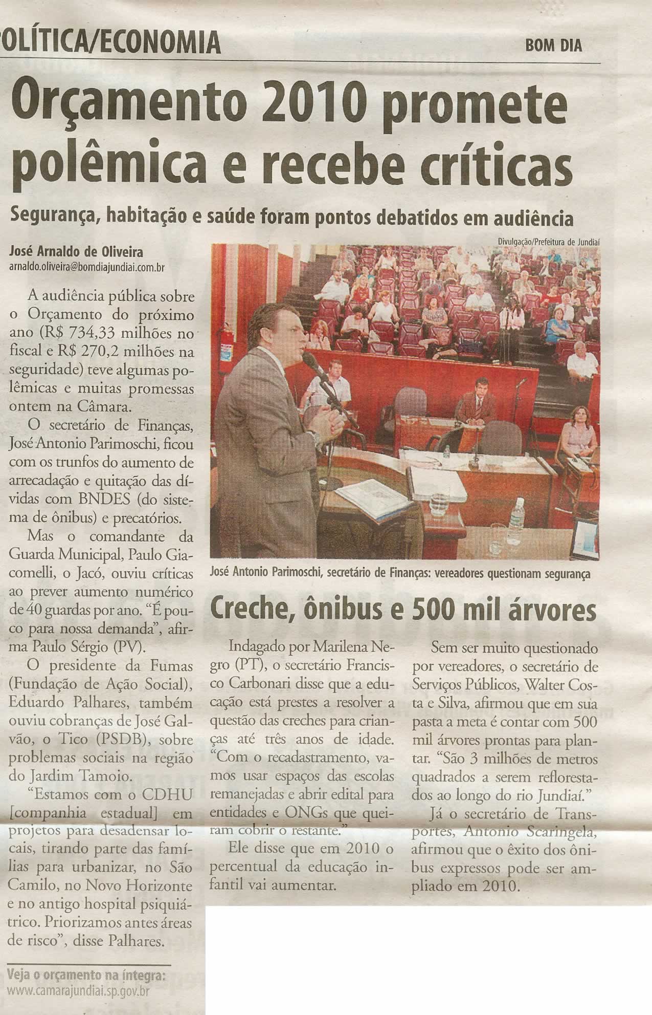 Bom Dia Jundiaí - 12/11/2009