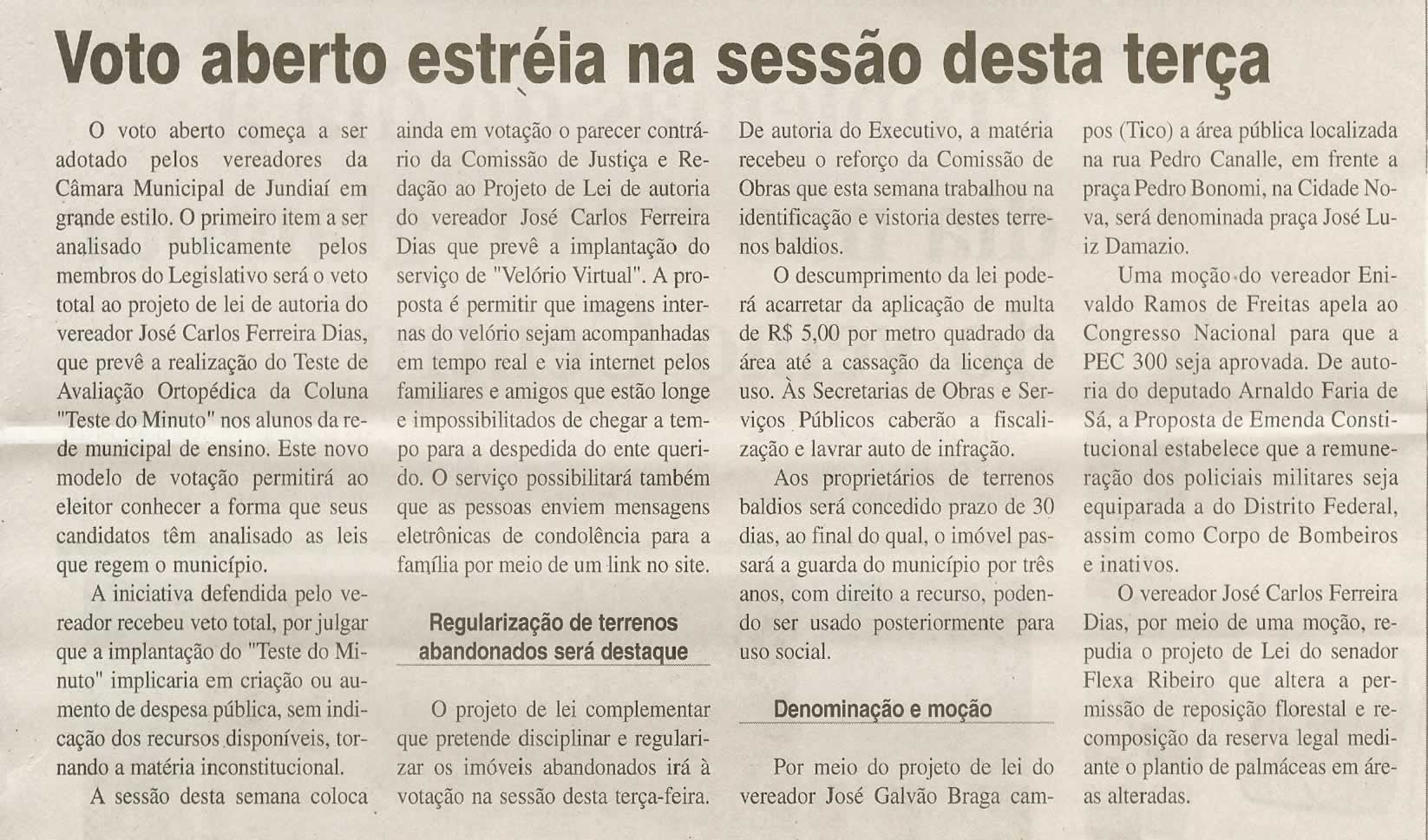 Jornal da Cidade - 15/11/2009