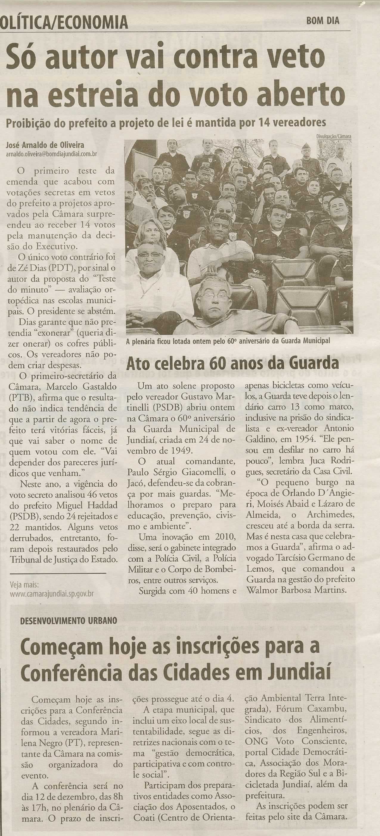 Bom Dia Jundiaí - 18/11/2009