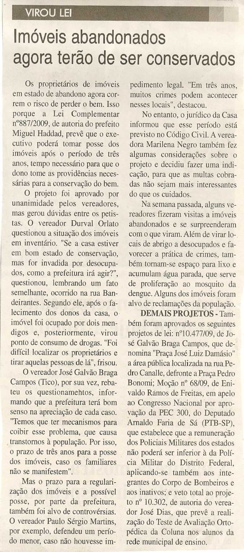 Jornal da Cidade - 18/11/2009
