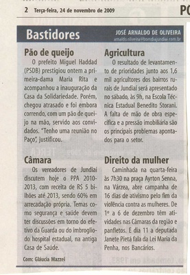 Bom Dia Jundiaí - 24/11/2009