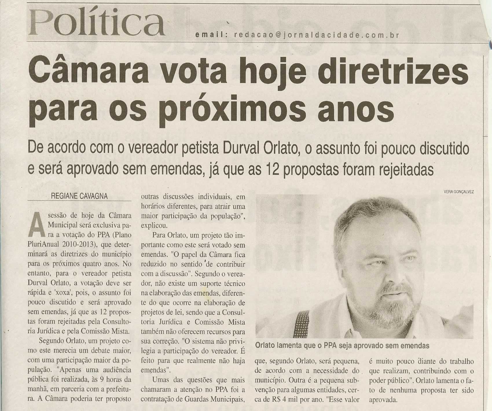 Jornal da Cidade - 24/11/2009