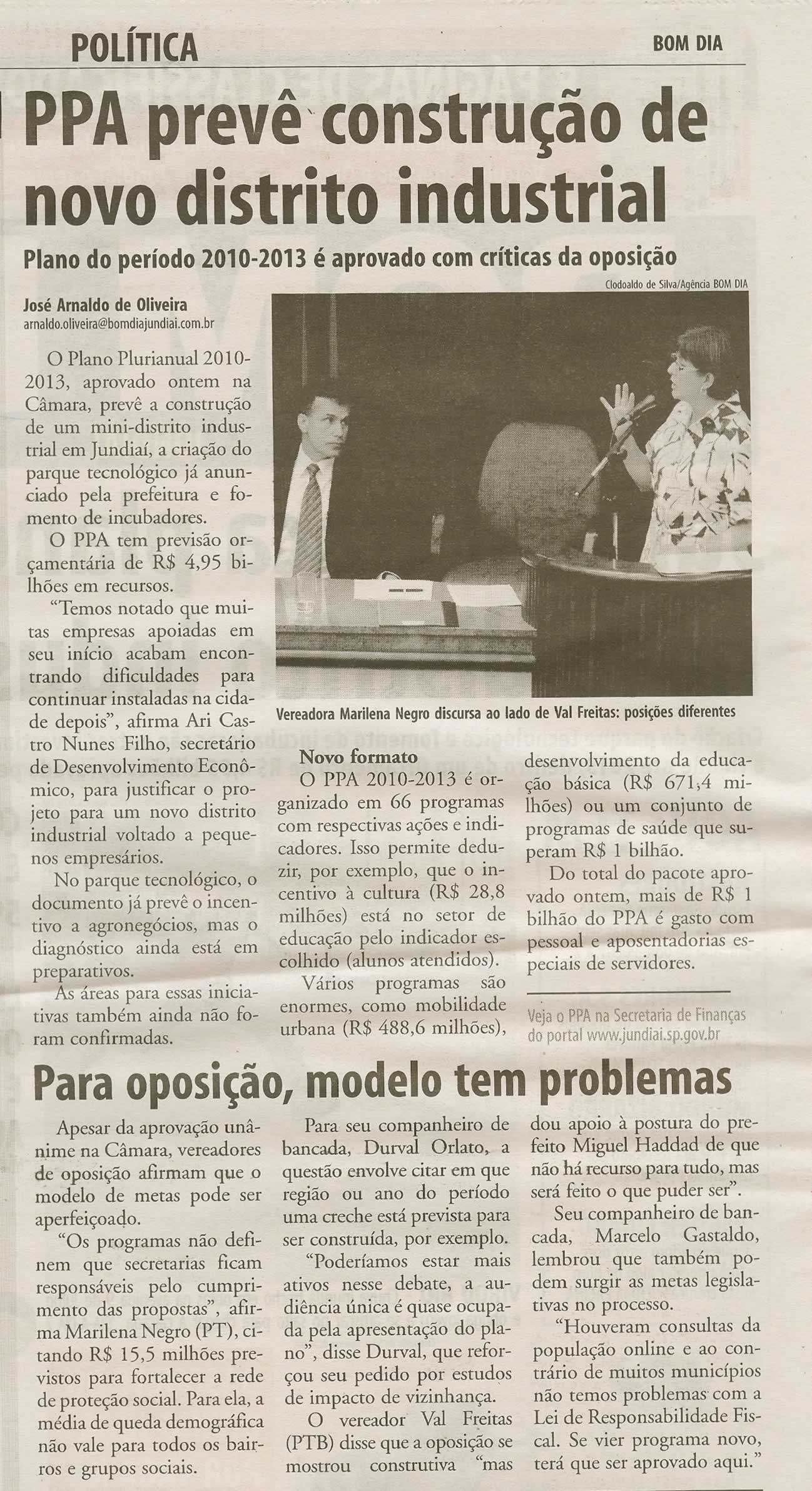 Bom Dia Jundiaí - 25/11/2009