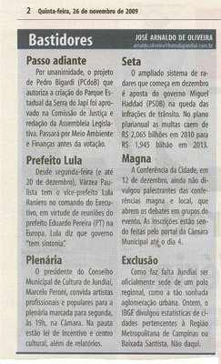 Bom Dia Jundiaí - 26/11/2009